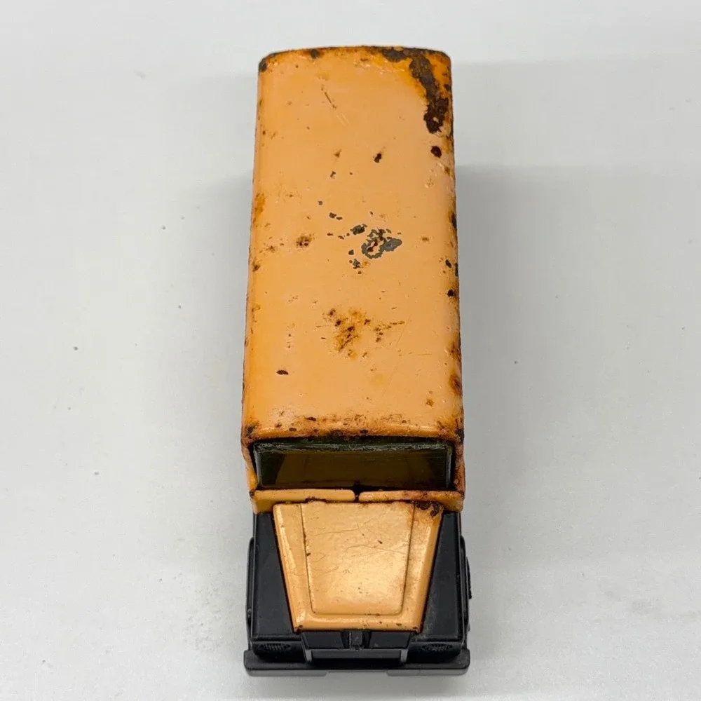 Vintage Buddy L School Bus Toy Pressed Steel Yellow Made in Japan Rustic Patina
